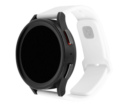 Pasek i akcesoria do zegarków FIXED Silicone Sporty Strap Set do Smartwatch (20mm) White FIXSST2-20MM-WH